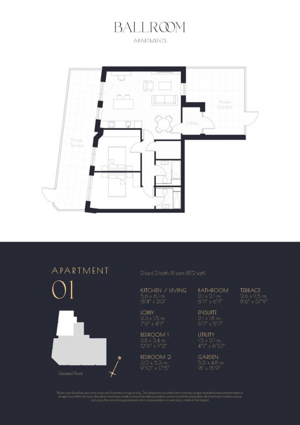 Floorplans For Ballroom Apartments Upper Lattimore Road,  St. Albans, AL1