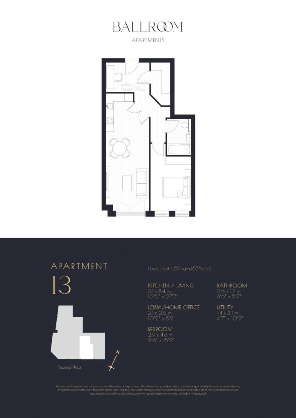 Floorplans For Ballroom Apartments Upper Lattimore Road,  St. Albans, AL1