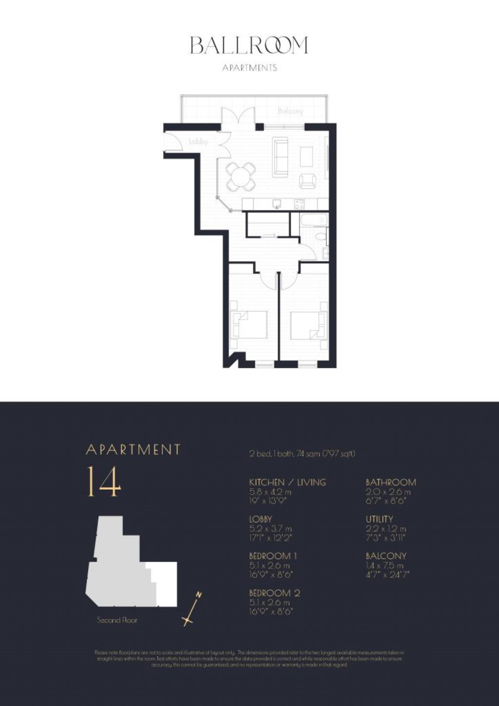 Floorplans For Ballroom Apartments 91-93 Victoria Street,  St. Albans, AL1