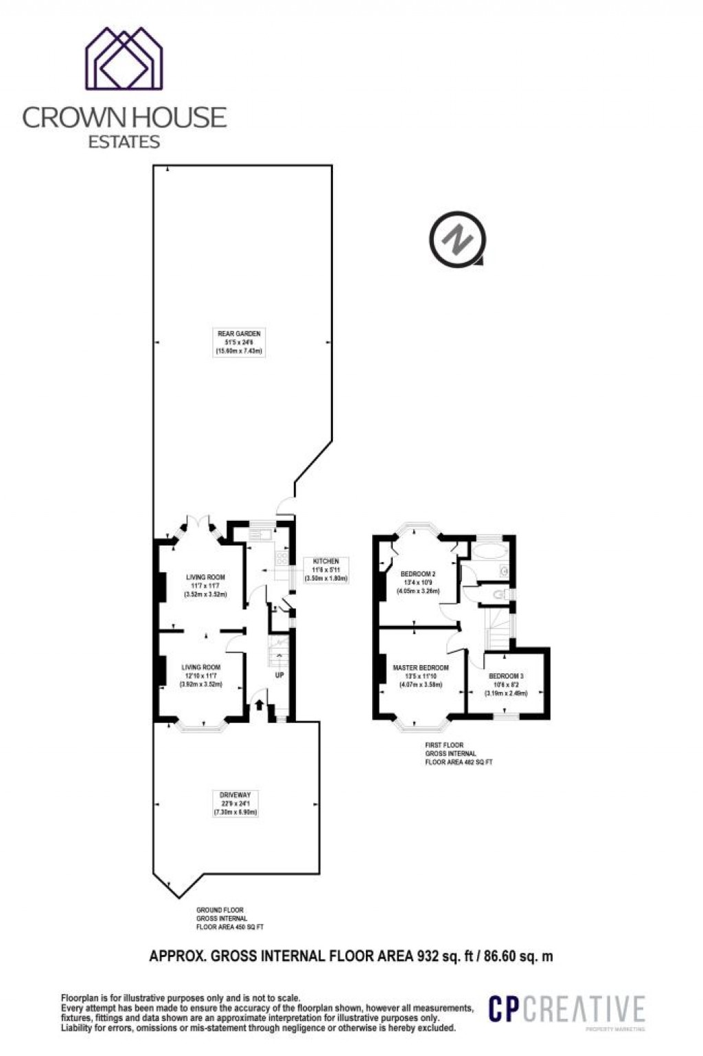 Floorplans For Selborne Gardens,  London, NW4